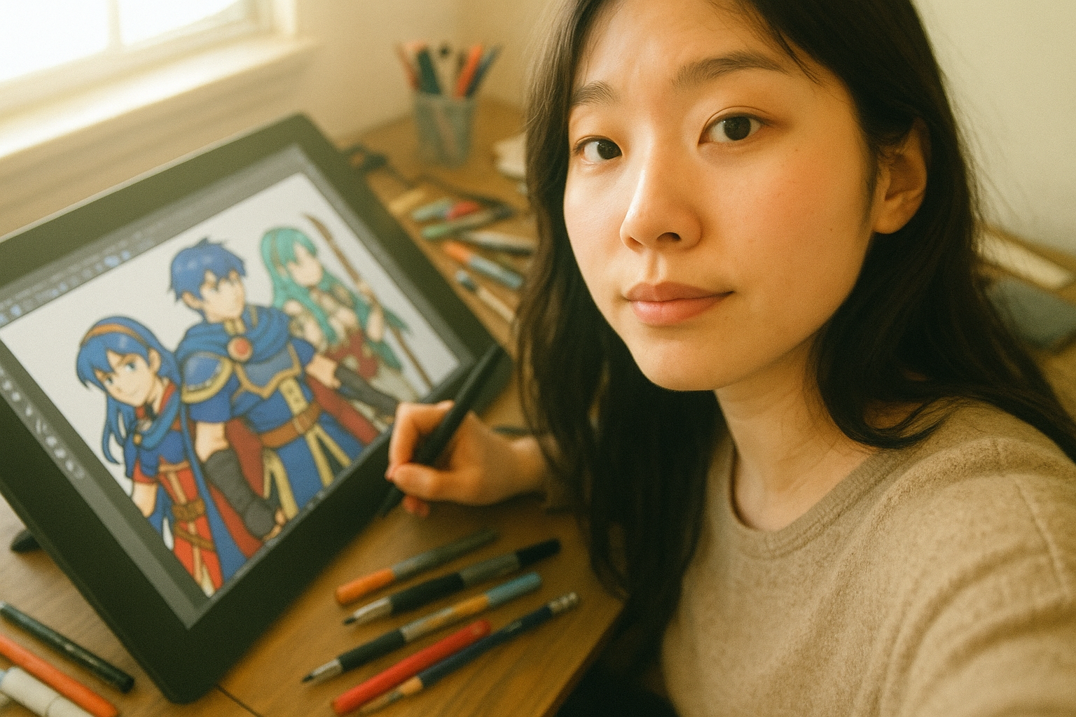 파이어 엠블렘 팬아트 보고 '라이엇 일러스트레이터'가 직접 피드백 줬다