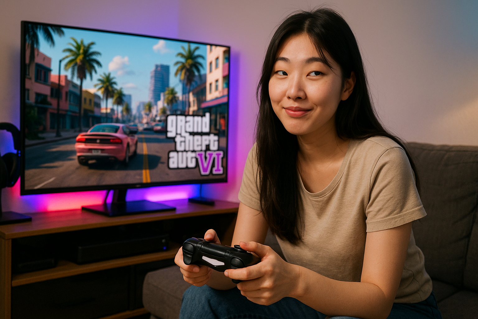 GTA 6 콘솔 화면 공개에 팬들 반응 폭발 '게임 안에서 GTA 5를 또 하라고?'