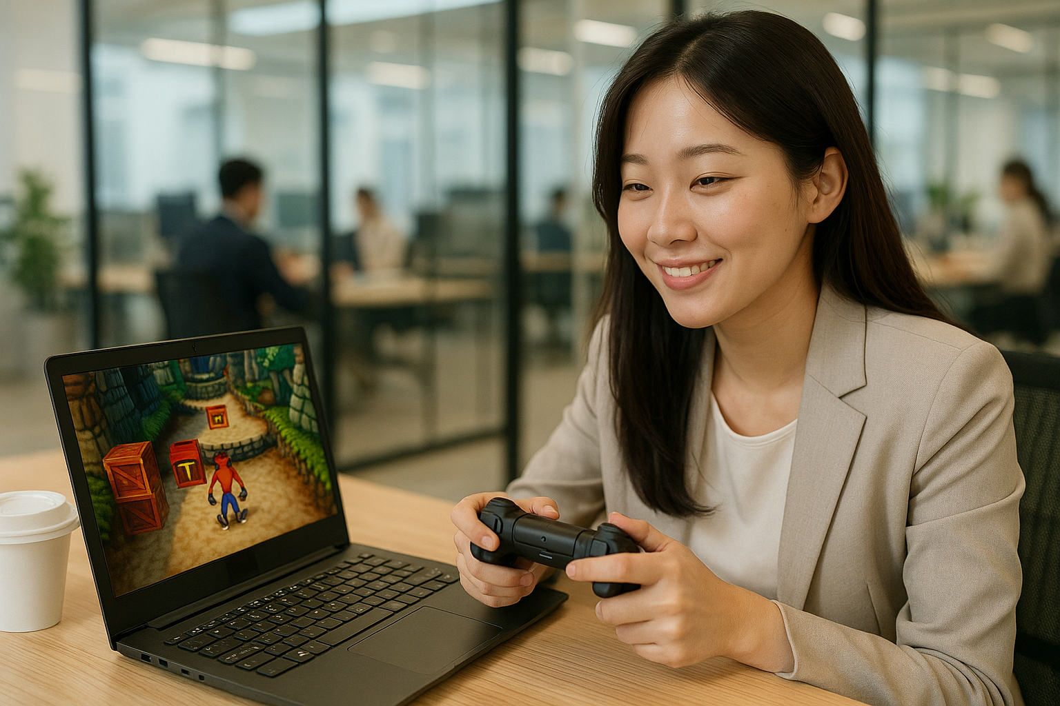 직장에서 플스1 게임하는 직장인, 에뮬레이터 논란에 당당한 반박