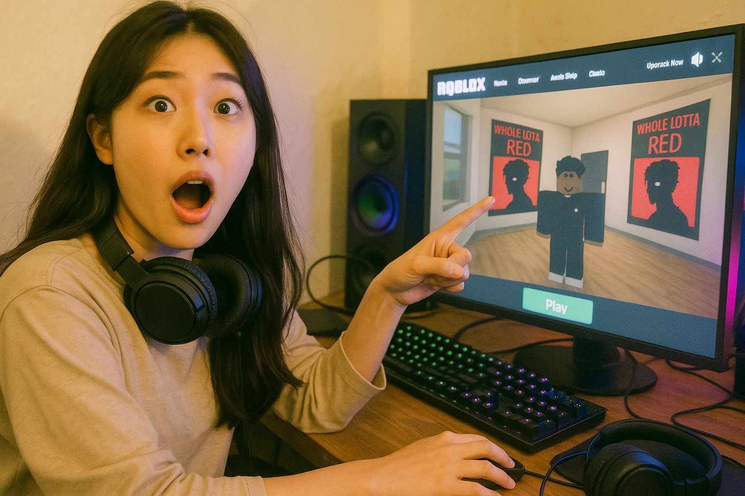 로블럭스 게임에 플레이보이 카티 포스터가 등장했다고? 팬들 '혹시 디럭스 앨범 나오는 거 아냐?'