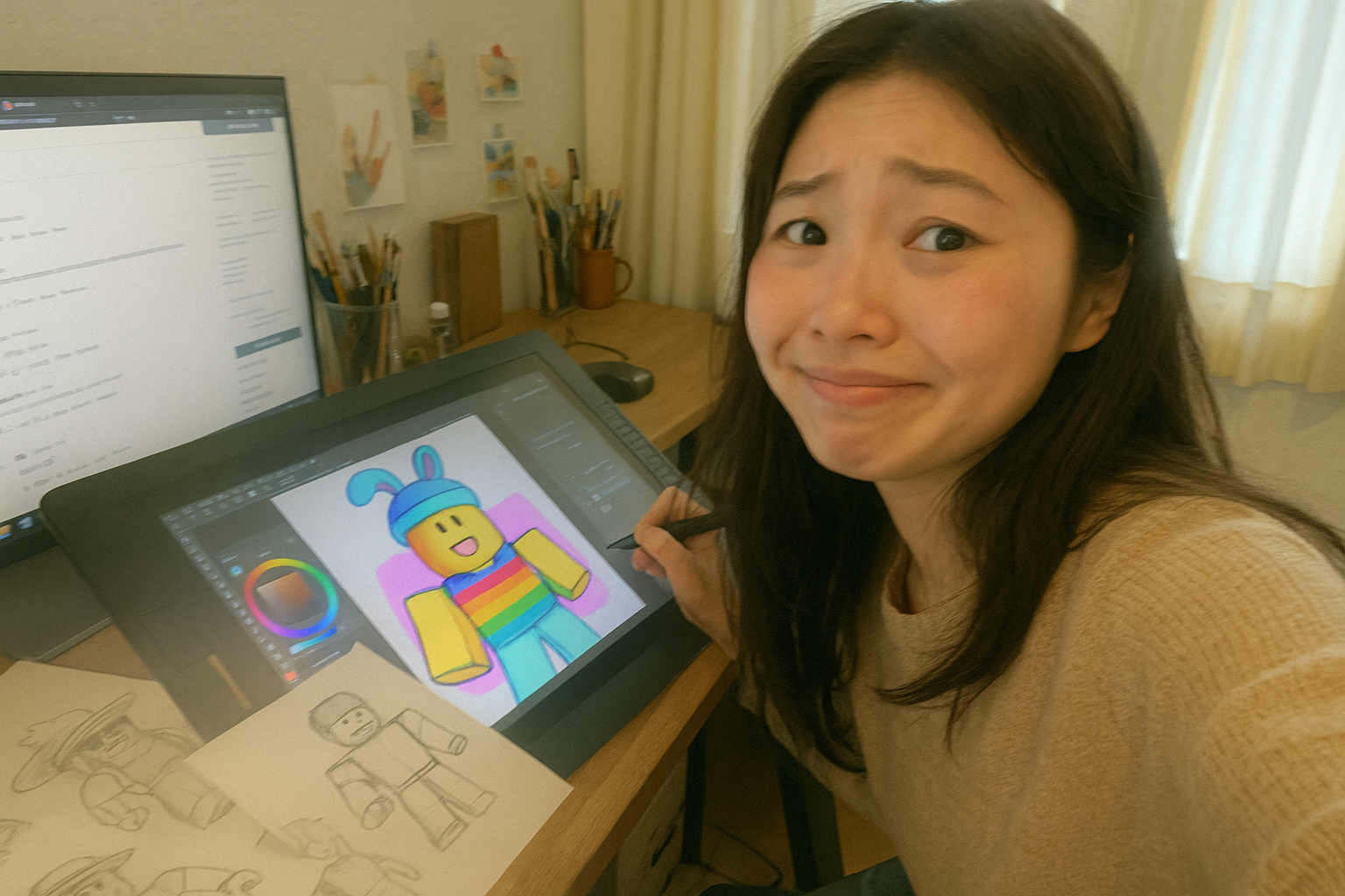 로블록스 아바타 그림 의뢰? 알고보니 착각이었다