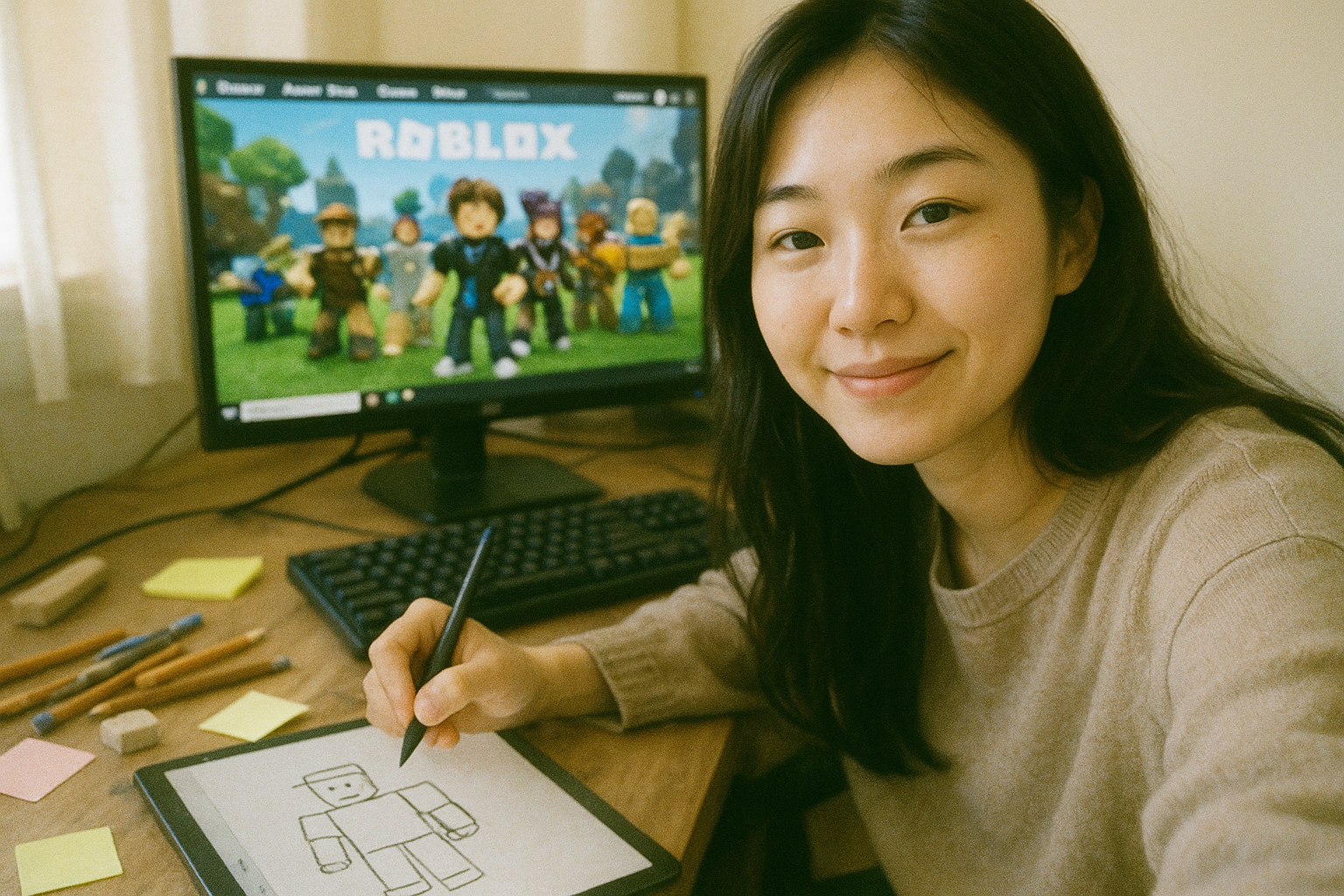 로블록스 유저의 아바타 그림, 197개 좋아요로 소소한 화제