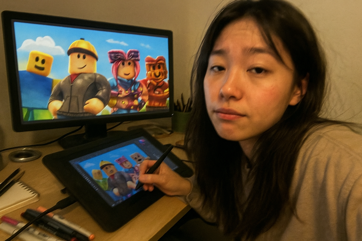 로블록스 유저가 그린 팬아트 하나가 커뮤니티를 발칵 뒤집었다