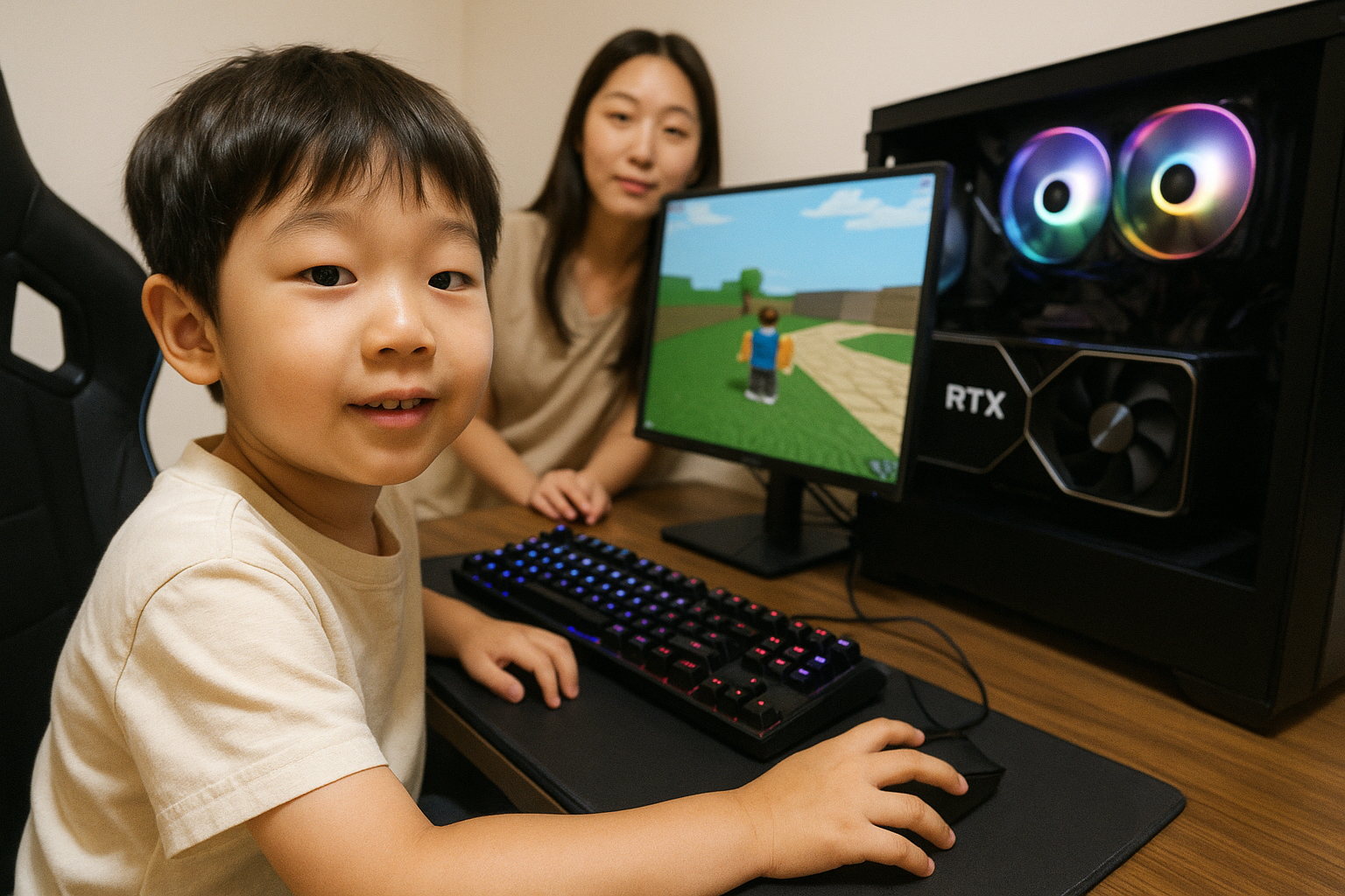 경악! RTX 5080 그래픽카드로 '로블록스' 한정 즐기는 초딩... 웃픈 PC 현실