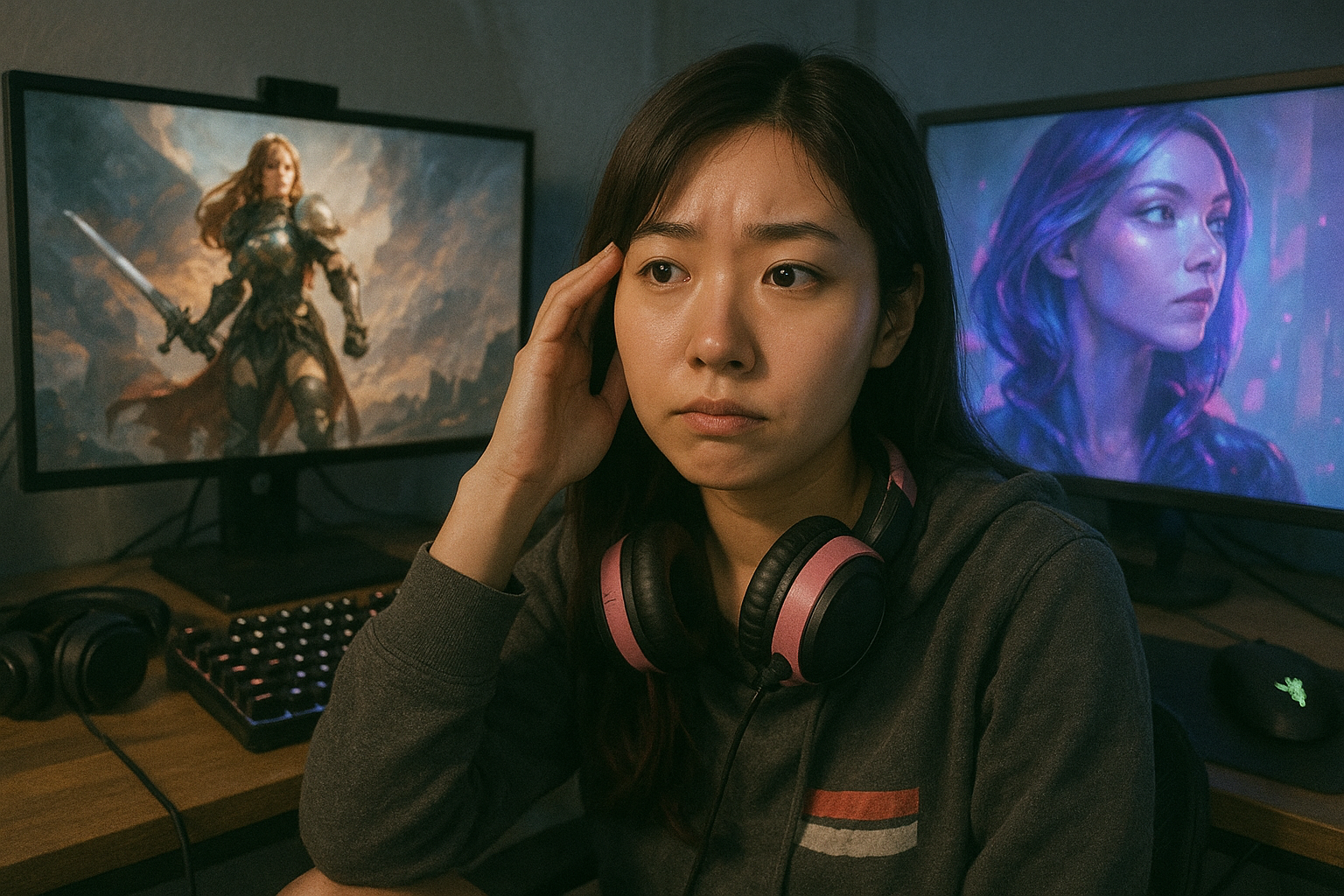 결국 AI 그림을 비판한 게임이 AI 그림 쓴 게임에게 졌다