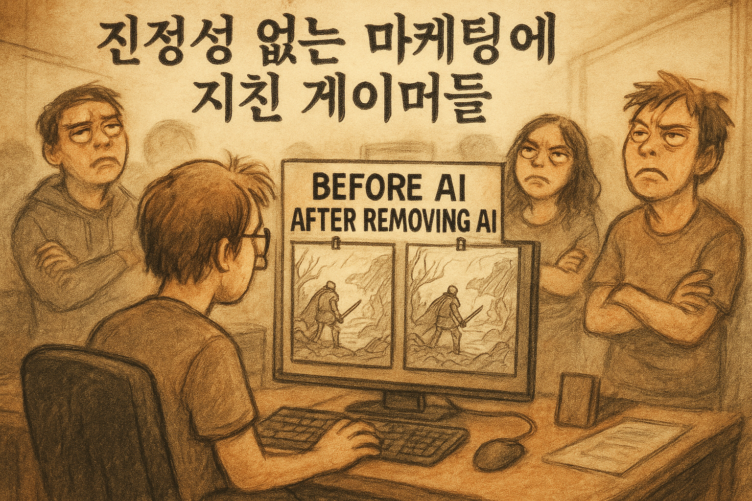 "AI 아트 뺐어요" 마케팅에 발끈한 게이머들... "이제 그만 좀 홍보해라"