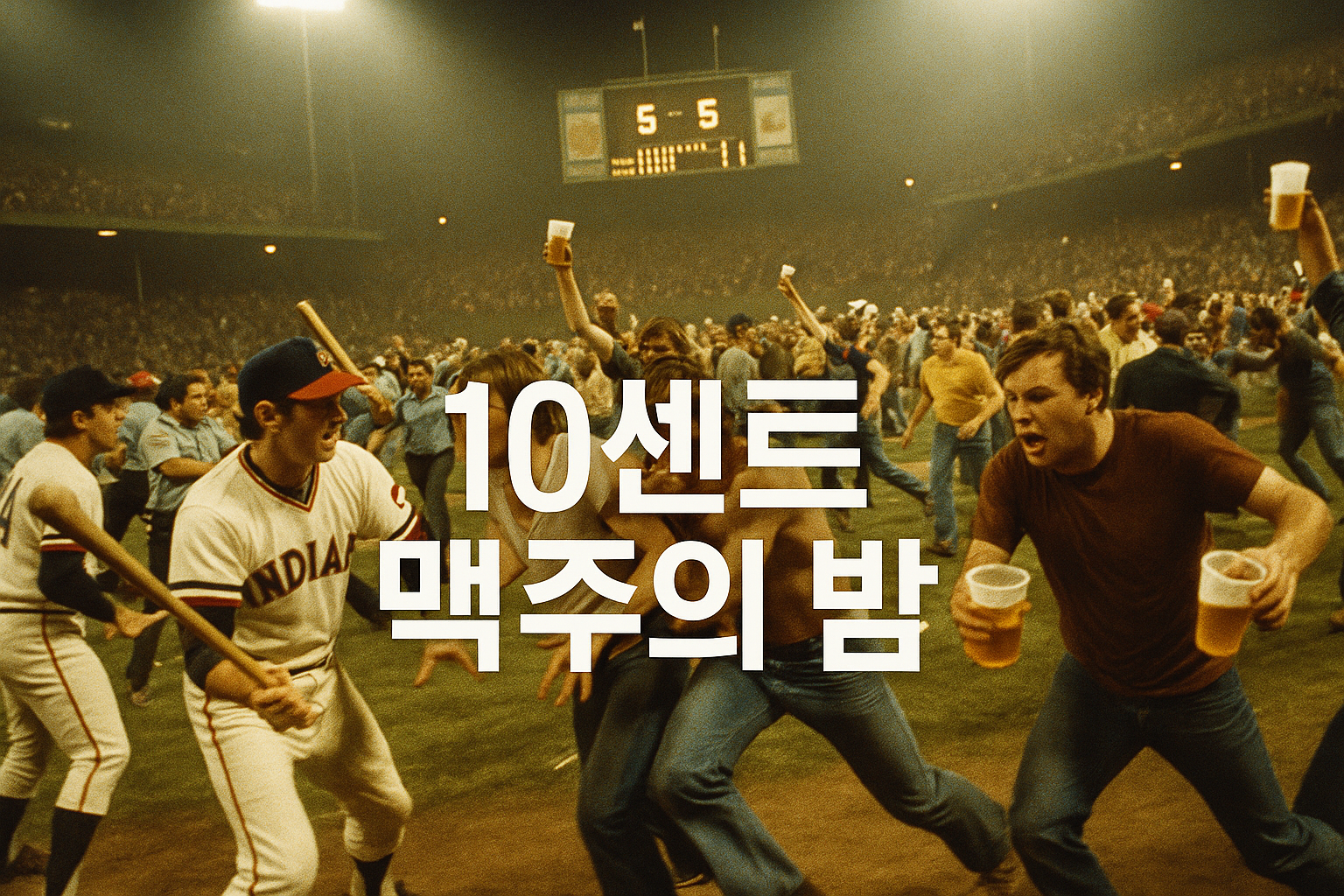 10센트 맥주 프로모션이 불러온 재앙... 51년 전 클리블랜드 구장에서 벌어진 역대급 난동 사건