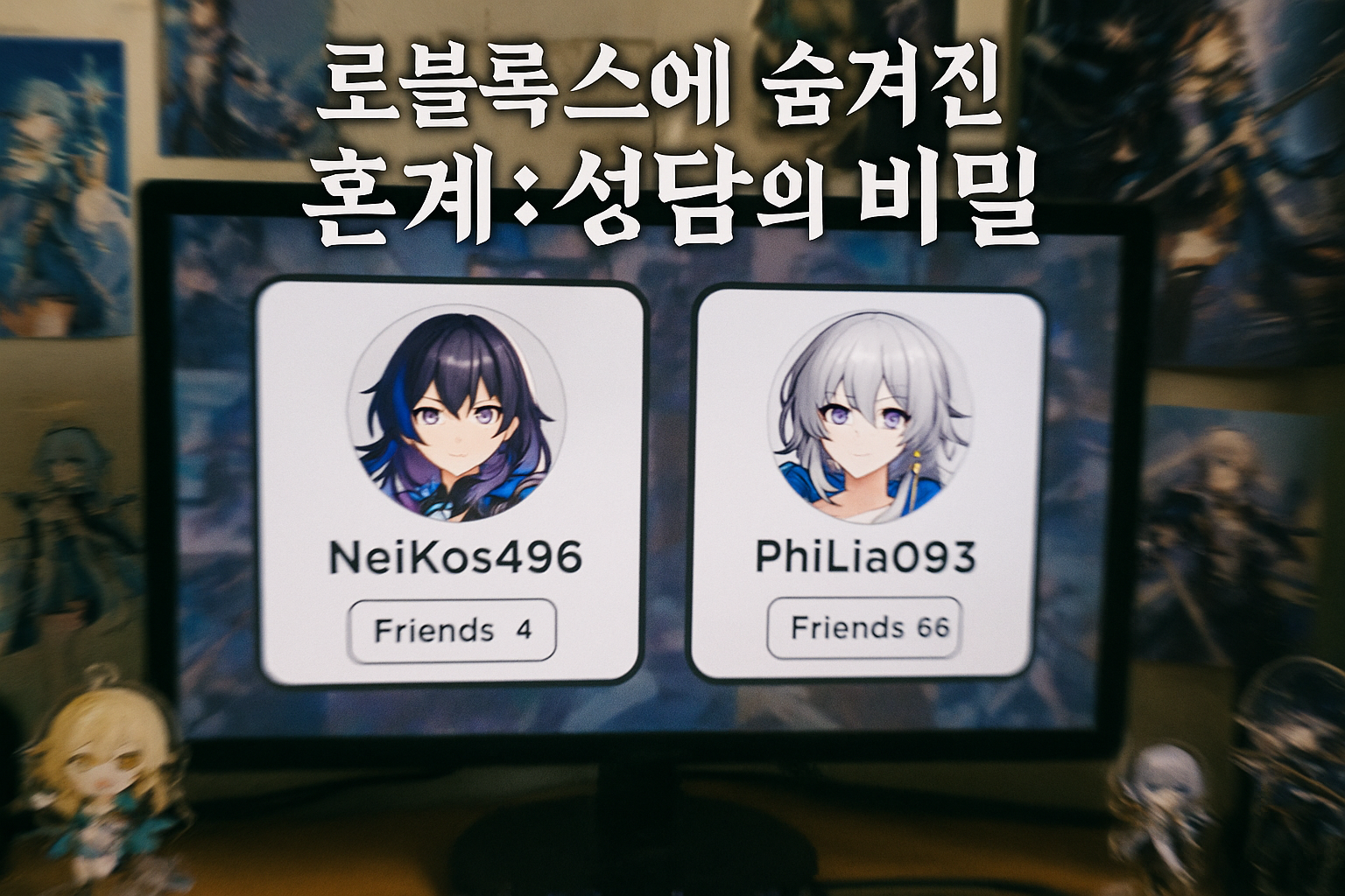 충격 보도! 호요버스 '원신' 인물들이 로블록스에서 들키다... 사용자명에 숨겨진 비밀