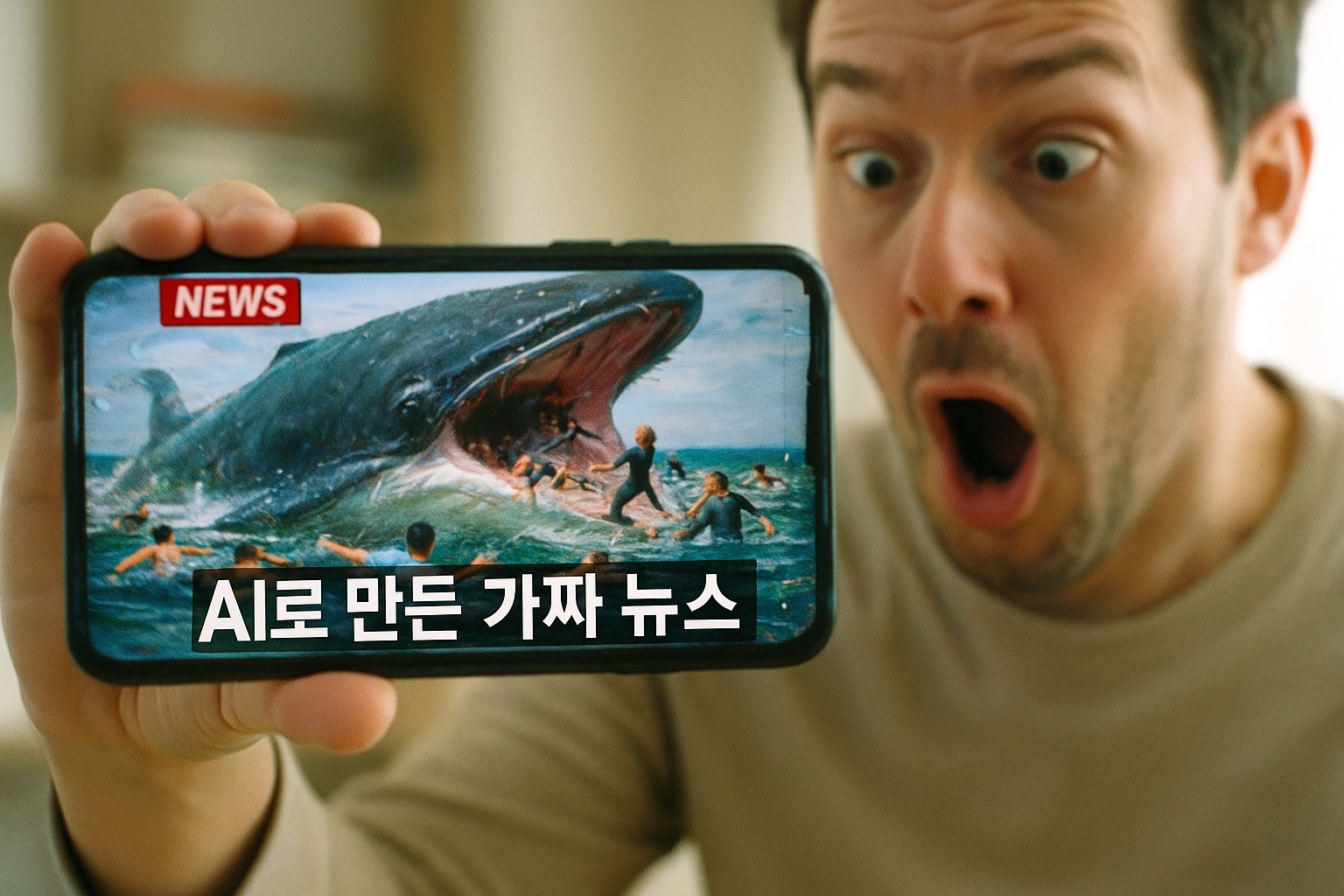 "AI가 만든 괴상한 게임 광고가 화제... '고래가 사람을 삼켰다?'" 외국 누리꾼들 폭소