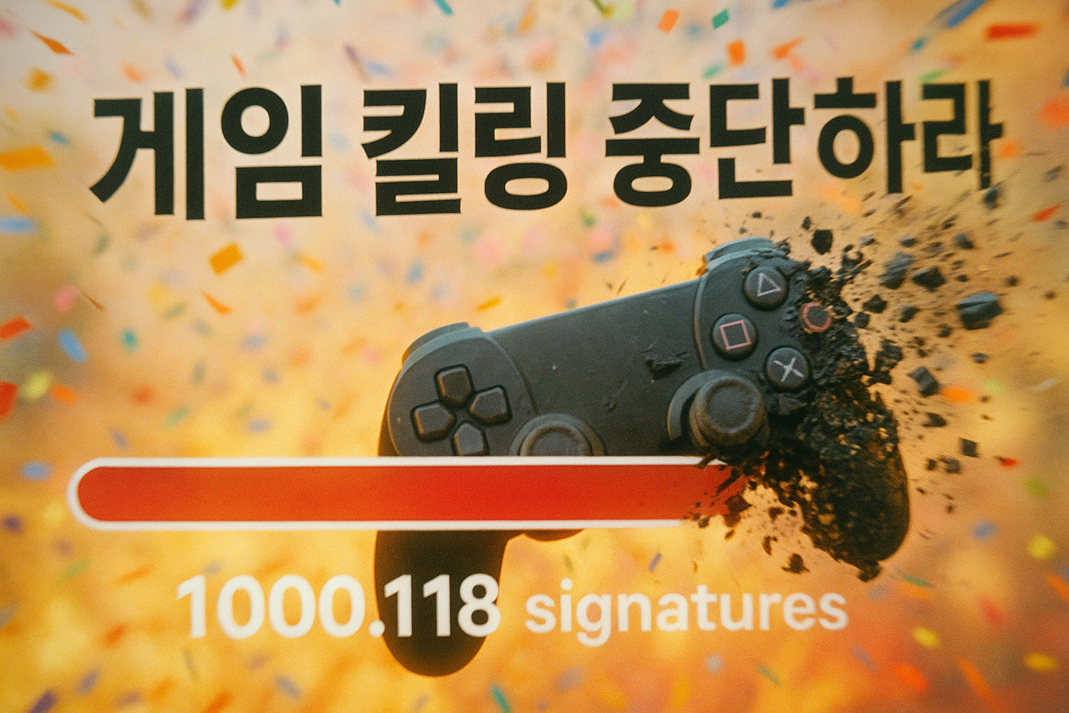 드디어 해냈다! '게임 킬링' 탄원서 100만 서명 돌파... 게이머들의 승리