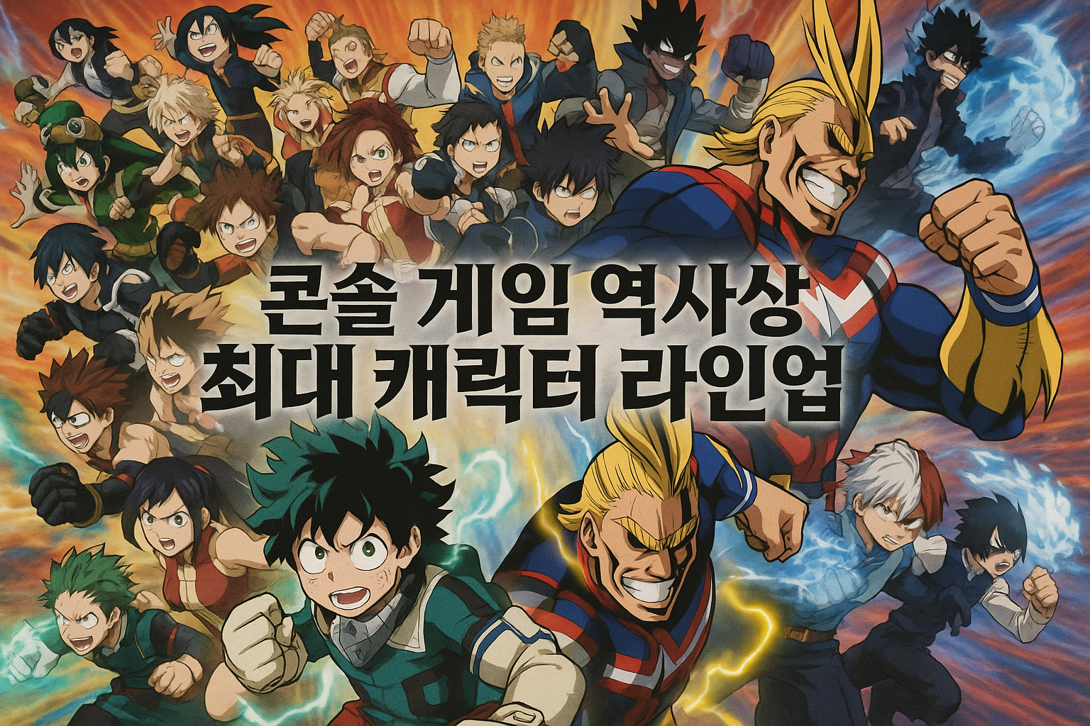 "콘솔 게임 역사상 최대 캐릭터 로스터"... 히어로 아카데미아 신작 게임의 충격적 주장