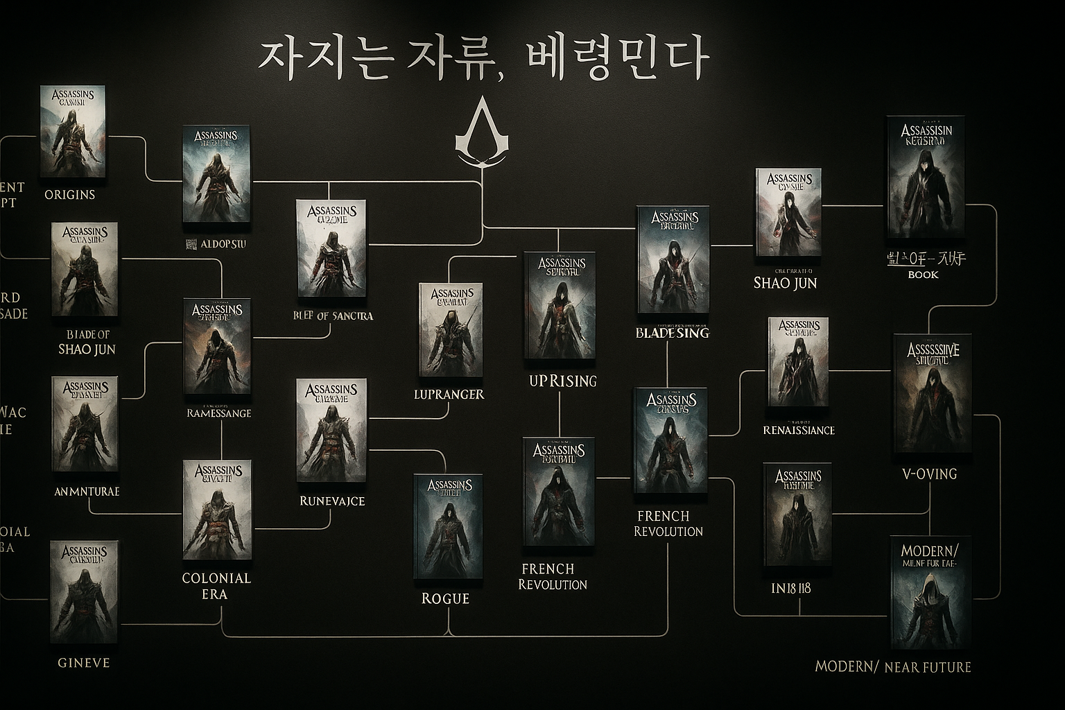 어쌔신 크리드 왕국의 진리가 한 장에! 14년 역사 총망라한 인포그래픽 화제