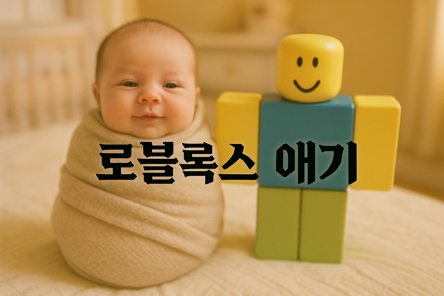 "로블록스 애기" 밈 대유행...SNS 찰떡같이 닮은 아기 사진 등장