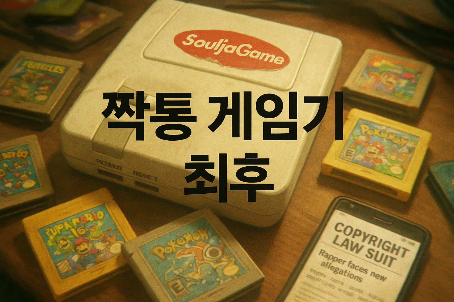 충격! 래퍼 술자보이의 '짝퉁 롬' 게임기 출시 도전, 결국 법적 소송으로 마무리