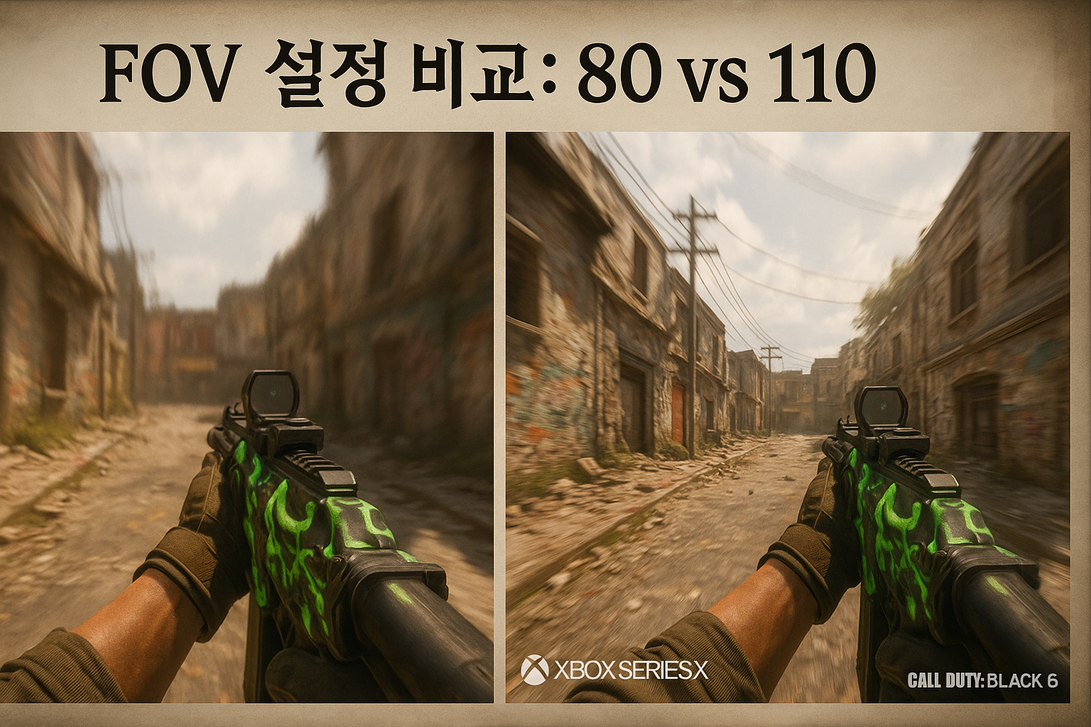 콜옵 블랙옵스6 콘솔 유저라면 주목! 게임 승률 결정짓는 FOV 설정은 얼마가 적정할까?