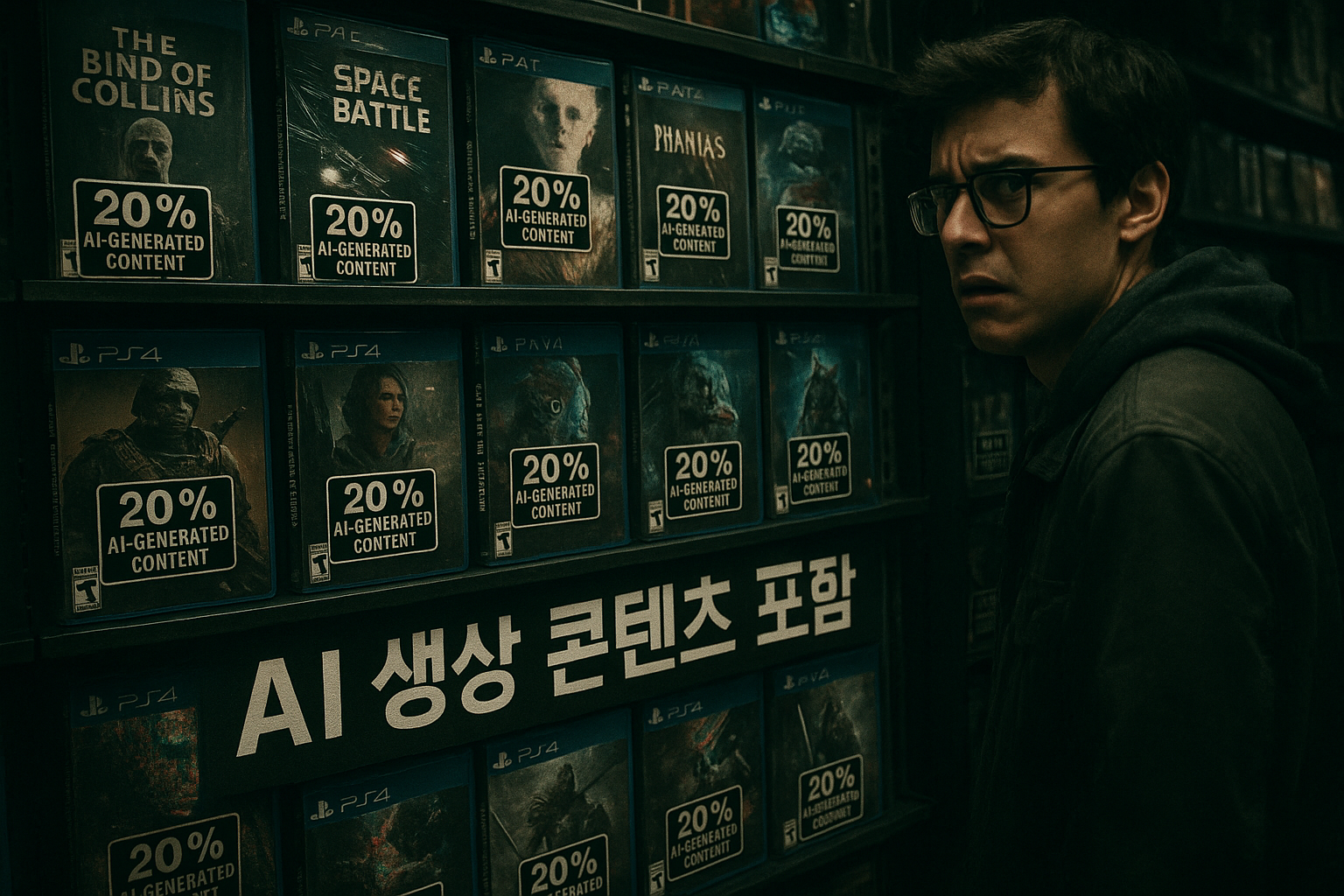 충격! 스팀 게임 5개 중 1개는 AI 생성 콘텐츠 사용... 게이머들 "표시 의무화해달라"