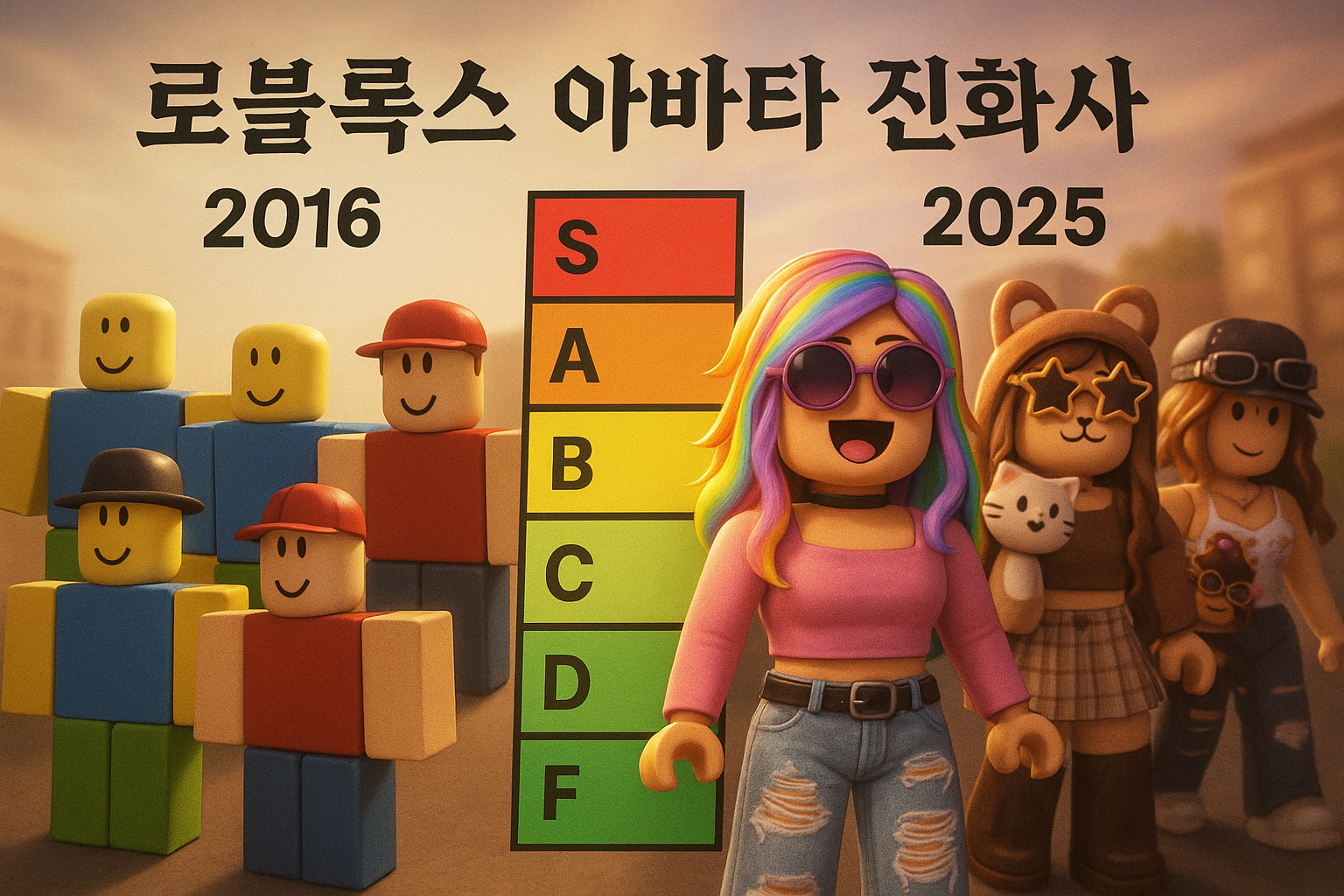 2016년 로블록스 올드비가 요즘 아바타들 평가해줬는데 결과가 충격적