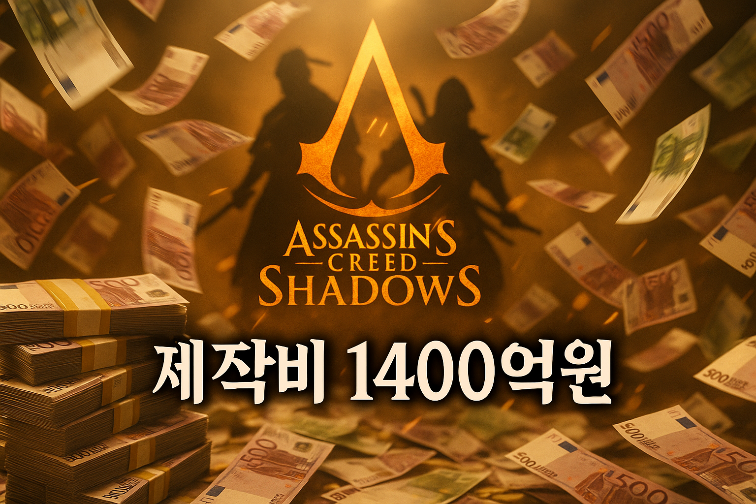 어쌔신 크리드: 섀도우 제작비 1400억원 확정, "AAA급으론 오히려 저렴한 편"