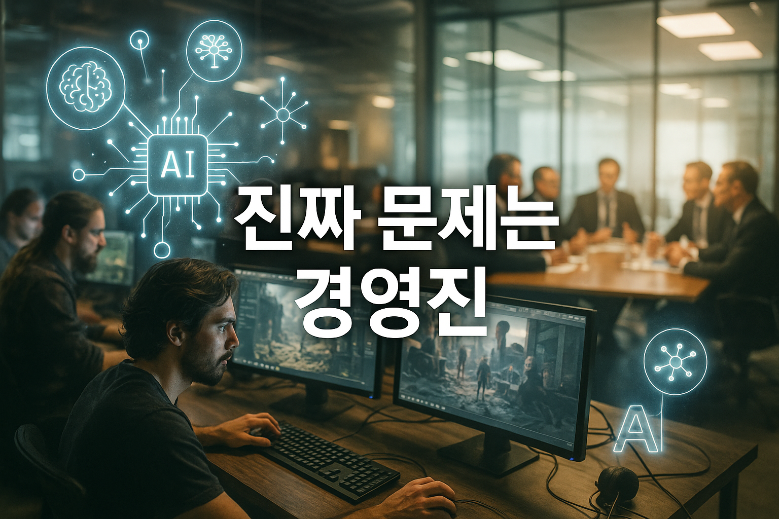 "AI가 게임 개발자를 대체한다고? 진짜 문제는 경영진이다"
