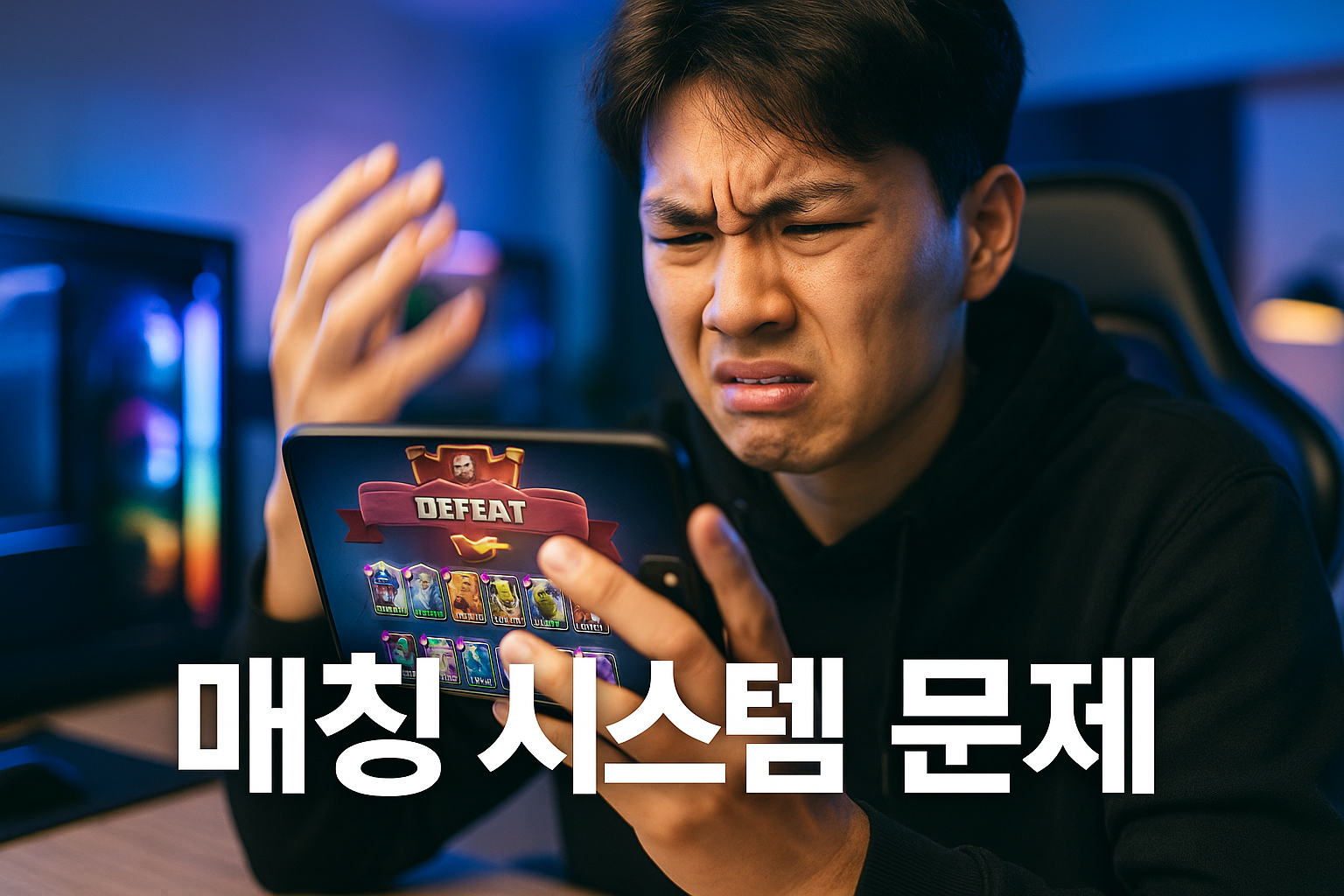 클래시 로얄 6000컵대에서 15레벨 카드 만난 유저 "로블록스나 하라는 건가?"