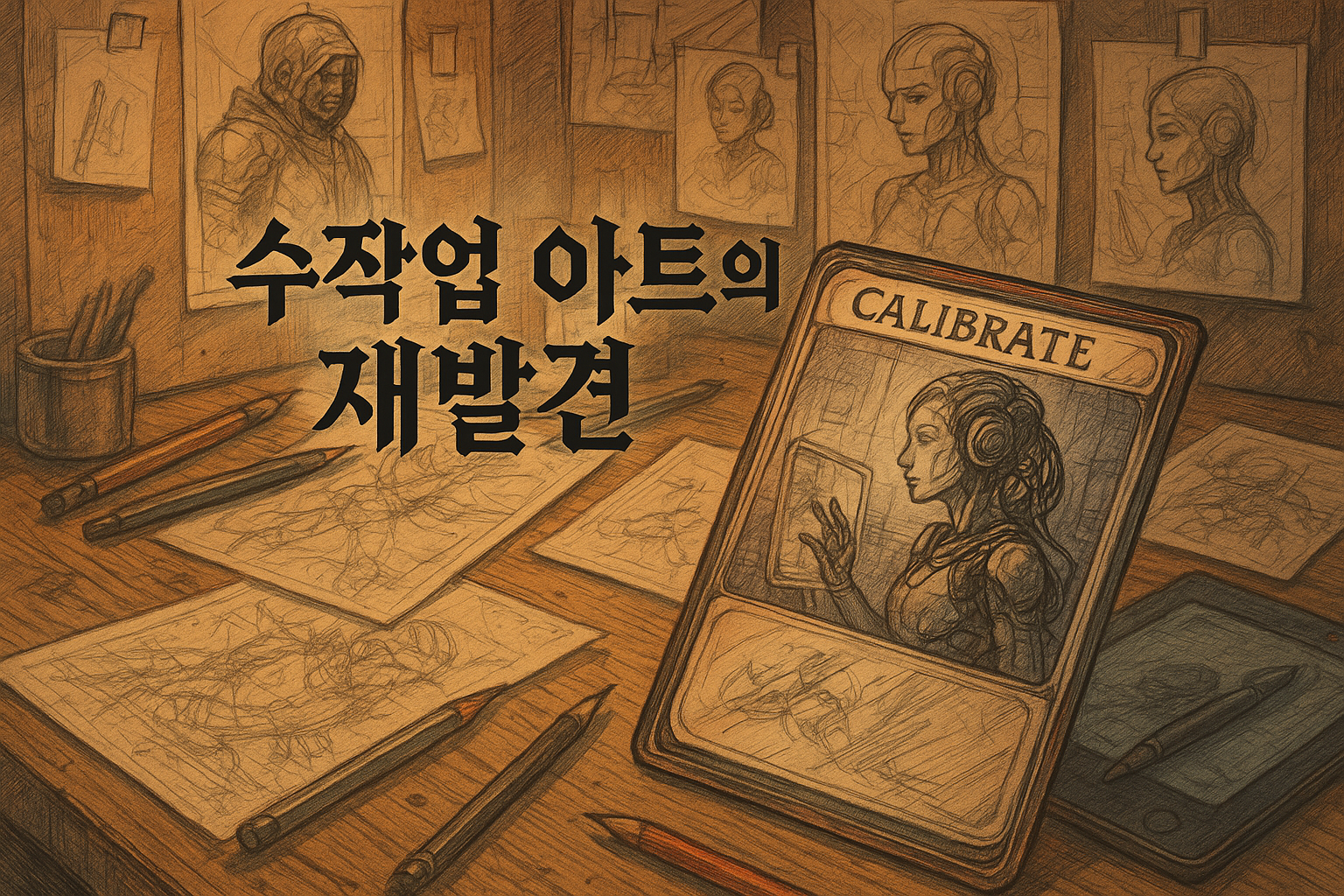AI 시대에 맞서는 인디 게임 아티스트, 손으로 그린 카드 일러스트로 화제