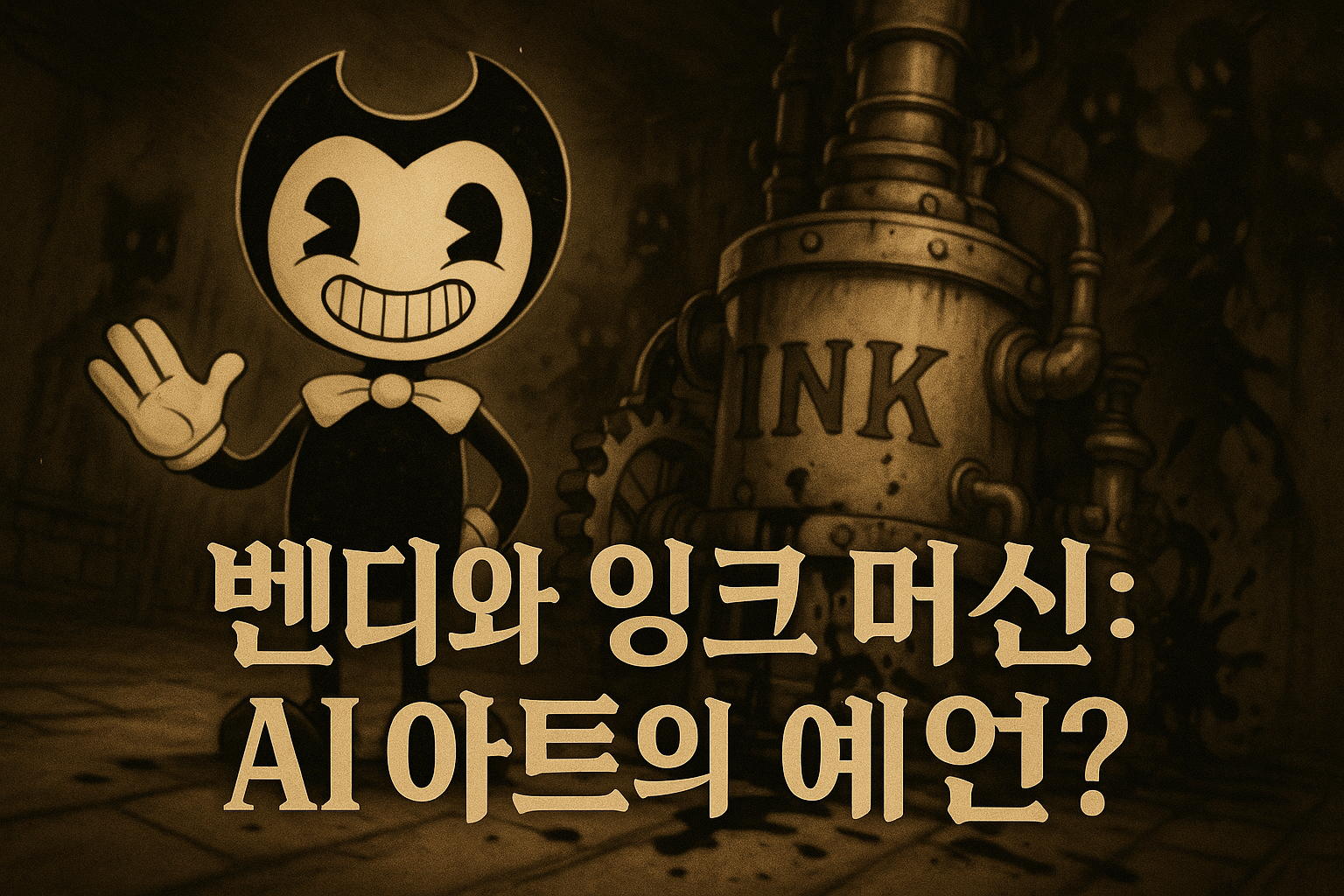 알고보니 '벤디와 잉크 머신'이 AI 아트 시대를 예언했다?