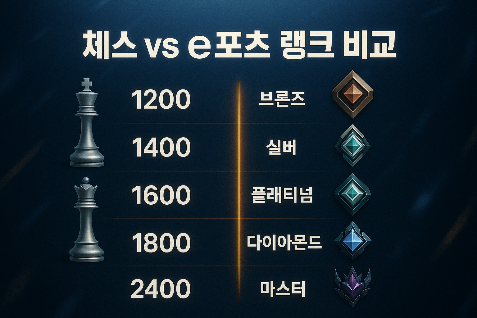 체스닷컴 랭크를 발로란트·롤 기준으로 매기면? 충격적인 결과 공개