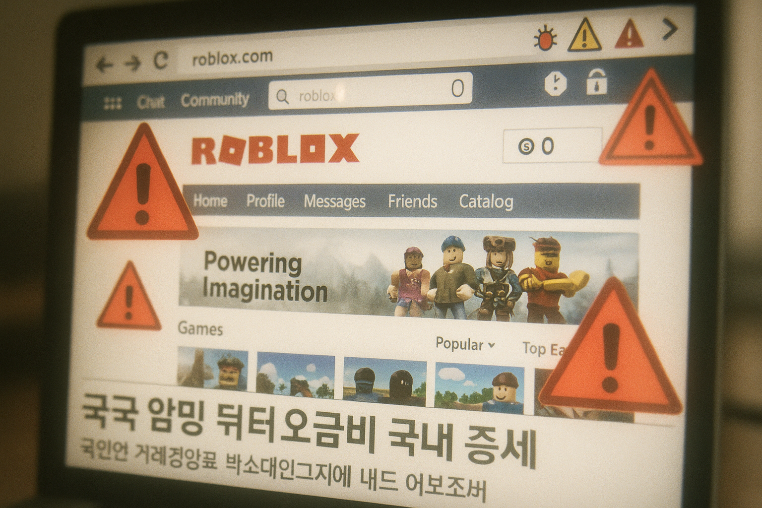 로블록스 유저들 발칵, 브라우저 확장프로그램이 로벅스를 훔쳐갔다?