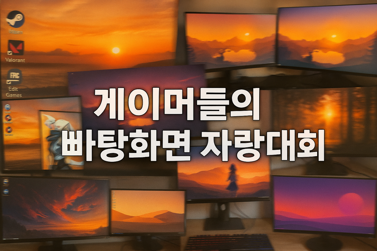 게이머들의 바탕화면 자랑대회, 라이엇 클라이언트부터 밈까지 총출동