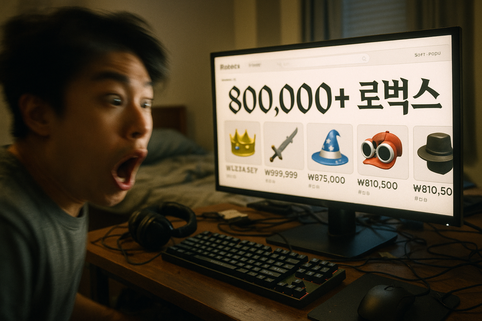 10년 만에 로블록스 복귀한 유저, 아이템 가격 보고 경악 "80만 로벅스라고?"