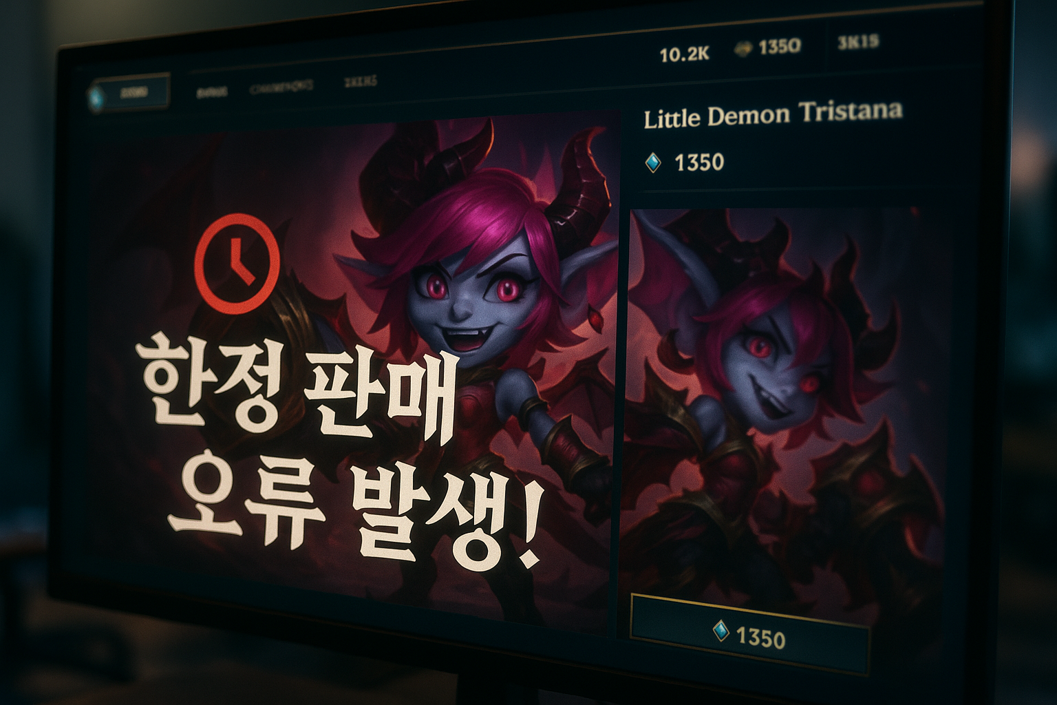 라이엇, 실수로 트리스타나 스킨을 '한정 판매'로 분류했다가 발칵 뒤집힌 상황