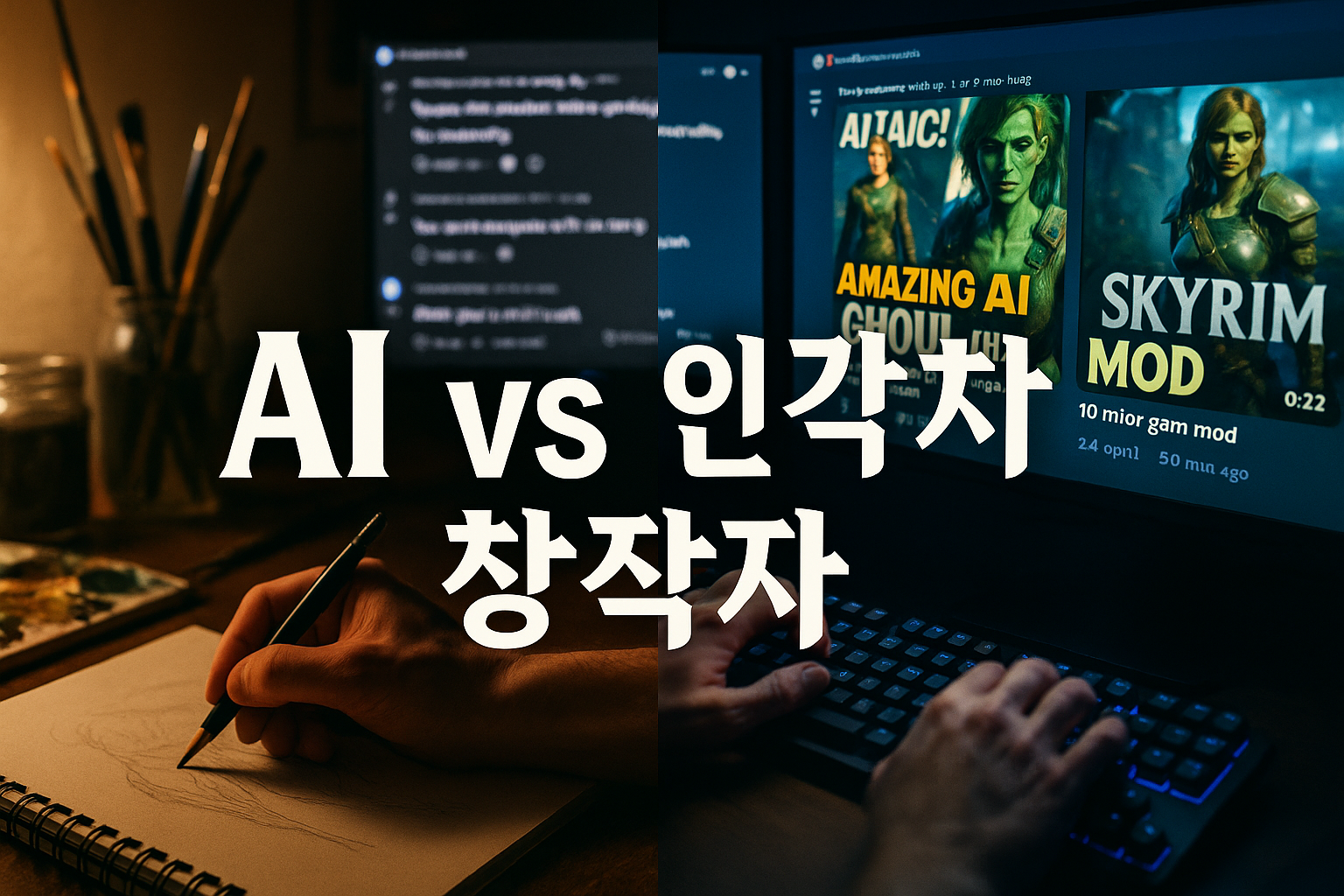 게임 모드 제작자들 사이서 AI 썸네일 논란 '발칵', 결국 키보드 배틀로 번져