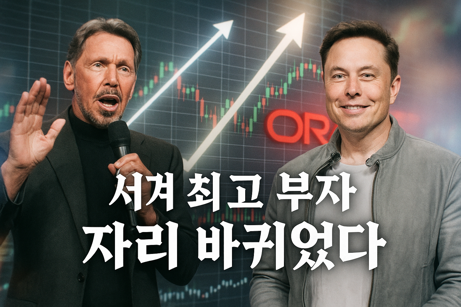 오라클 래리 엘리슨, 일론 머스크 제치고 세계 최고 부자 등극