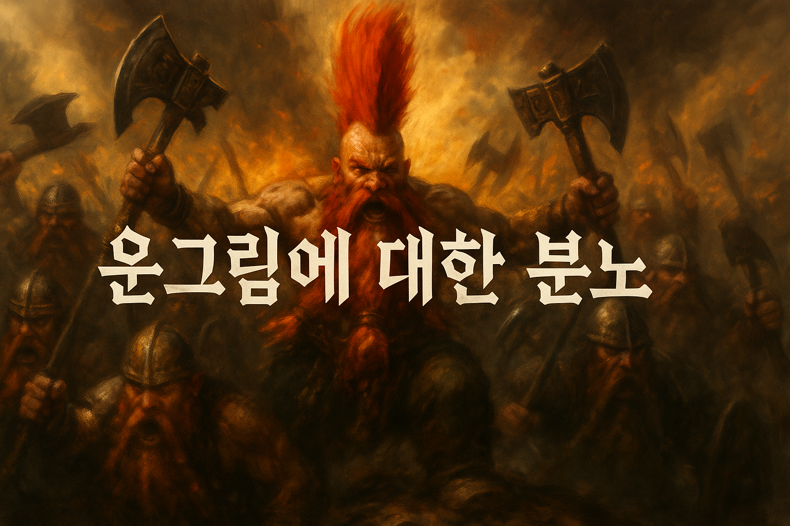 토탈워 해머 유저들이 운그림에게 발칵 화난 이유