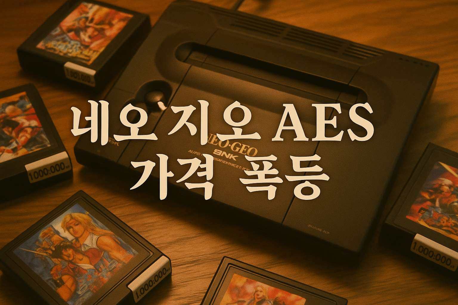 네오지오 AES 콘솔, 중고가 100만원 넘나? 레트로 게임 수집가들이 울고 있다