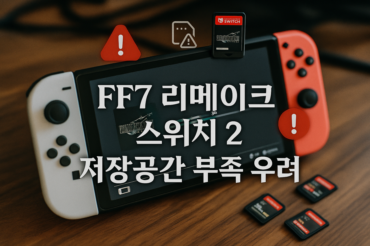 파이널 판타지 7 리메이크 스위치 2 버전, 콘솔 저장공간 3분의 1을 차지하는 '게임 키 카드'로 출시