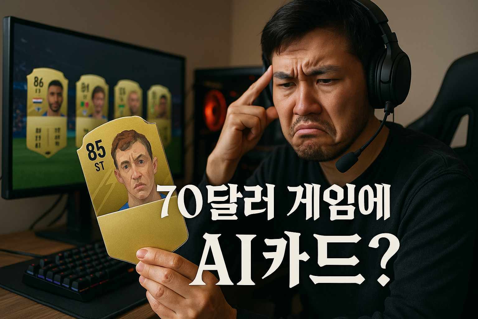 EA 스포츠, AI로 만든 조잡한 카드 디자인에 게이머들 발칵