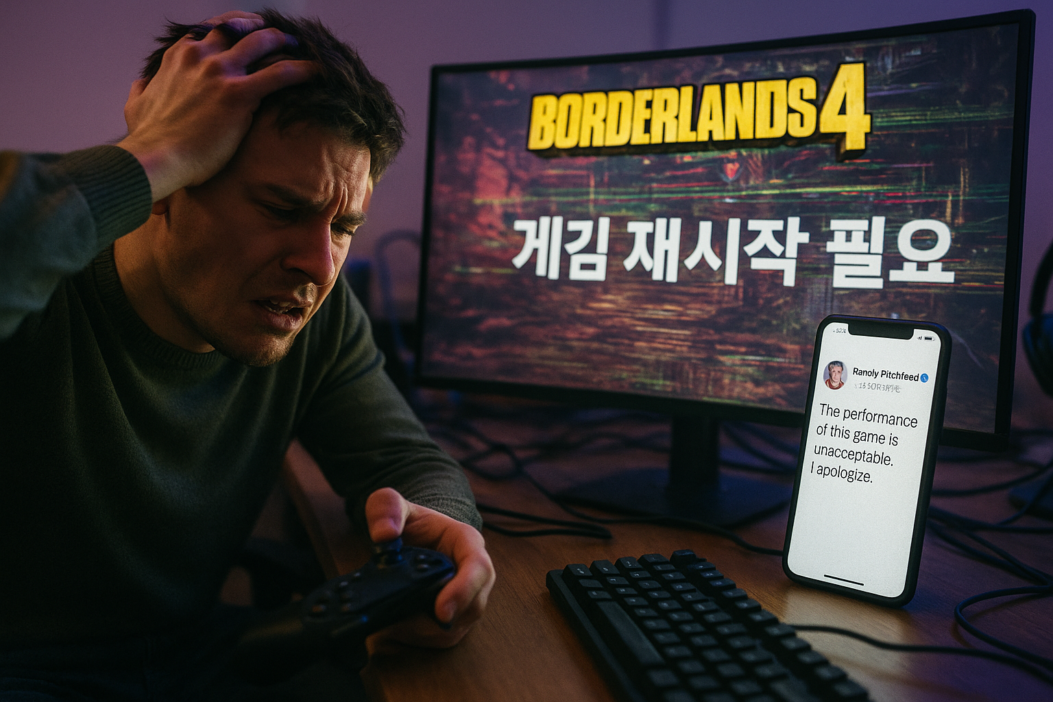 보더랜즈 4, 오래 플레이하면 성능 급격히 저하... 랜디 핏치포드 "게임 껐다 켜세요" 발언으로 논란