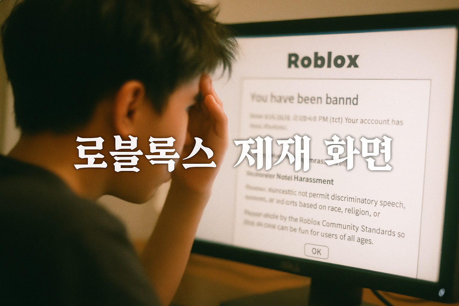 로블록스에서 나이 어린 유저가 음성 채팅으로 제재받자 벌어진 웃지 못할 상황