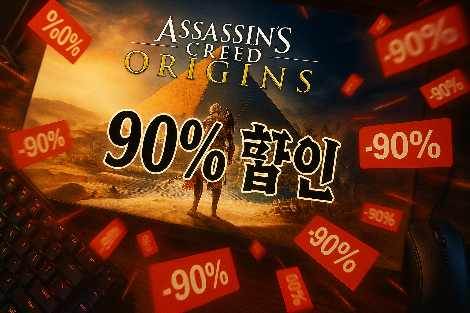 어쌔신 크리드 오리진스 90% 할인에 스팀 유저들 '완전 공짜나 다름없다'