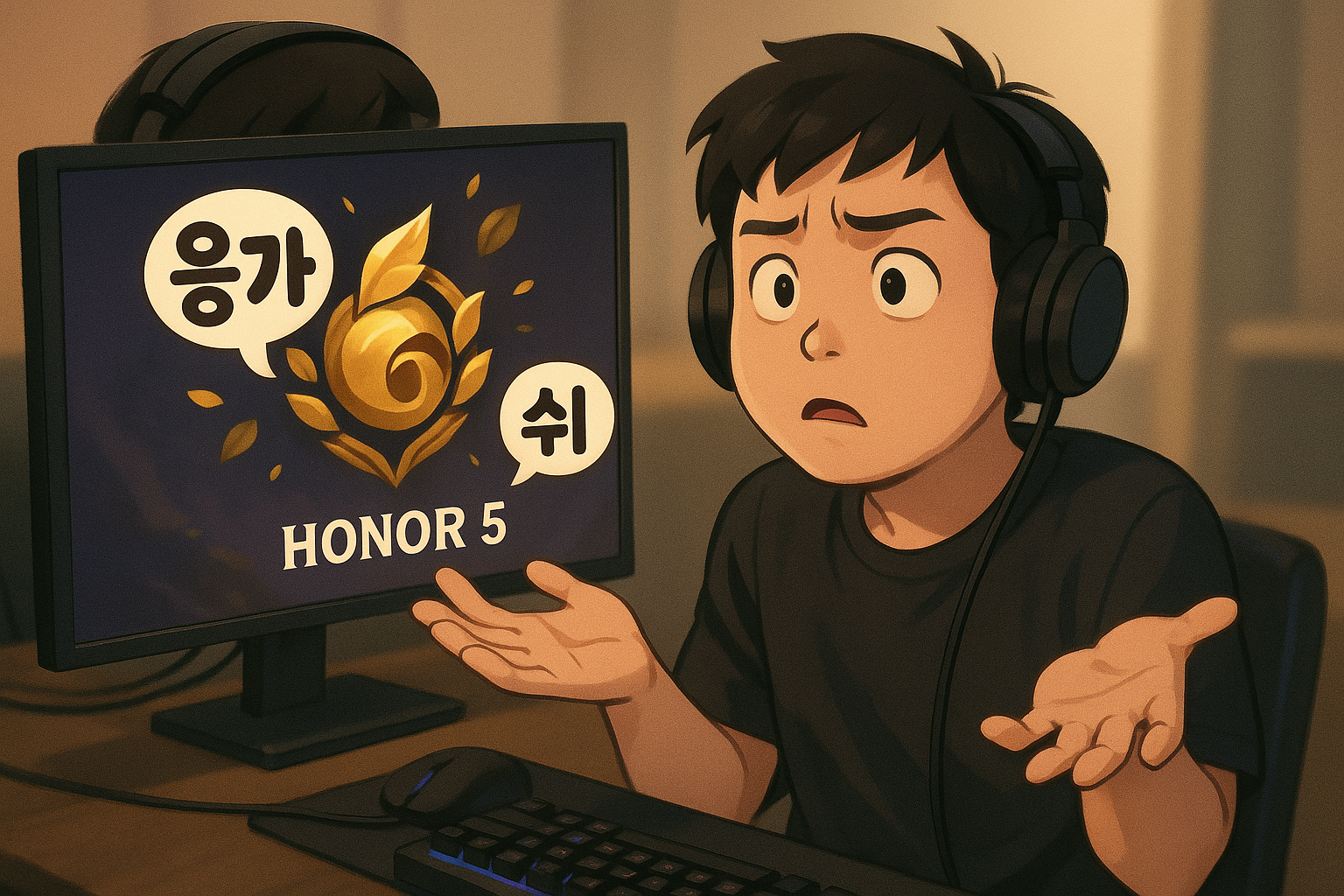 욕도 '응가', '쉬'로 하는 순수한 게이머, 결국 명예 5레벨 달성해 화제