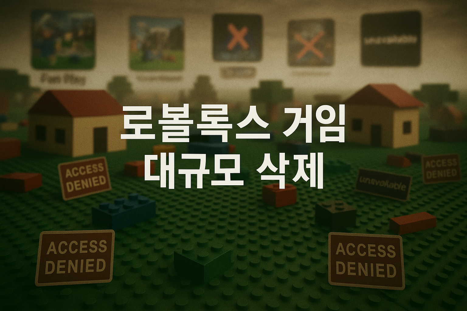 로블록스 대규모 게임 삭제 사태 발생, 수천 개 게임이 접속 불가능 상태로