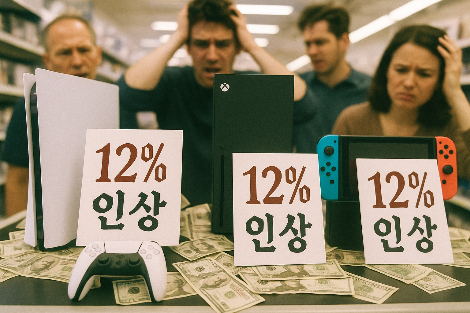 미국 게임 콘솔 가격 12% 급등, 관세 폭탄에 유저들 발칵