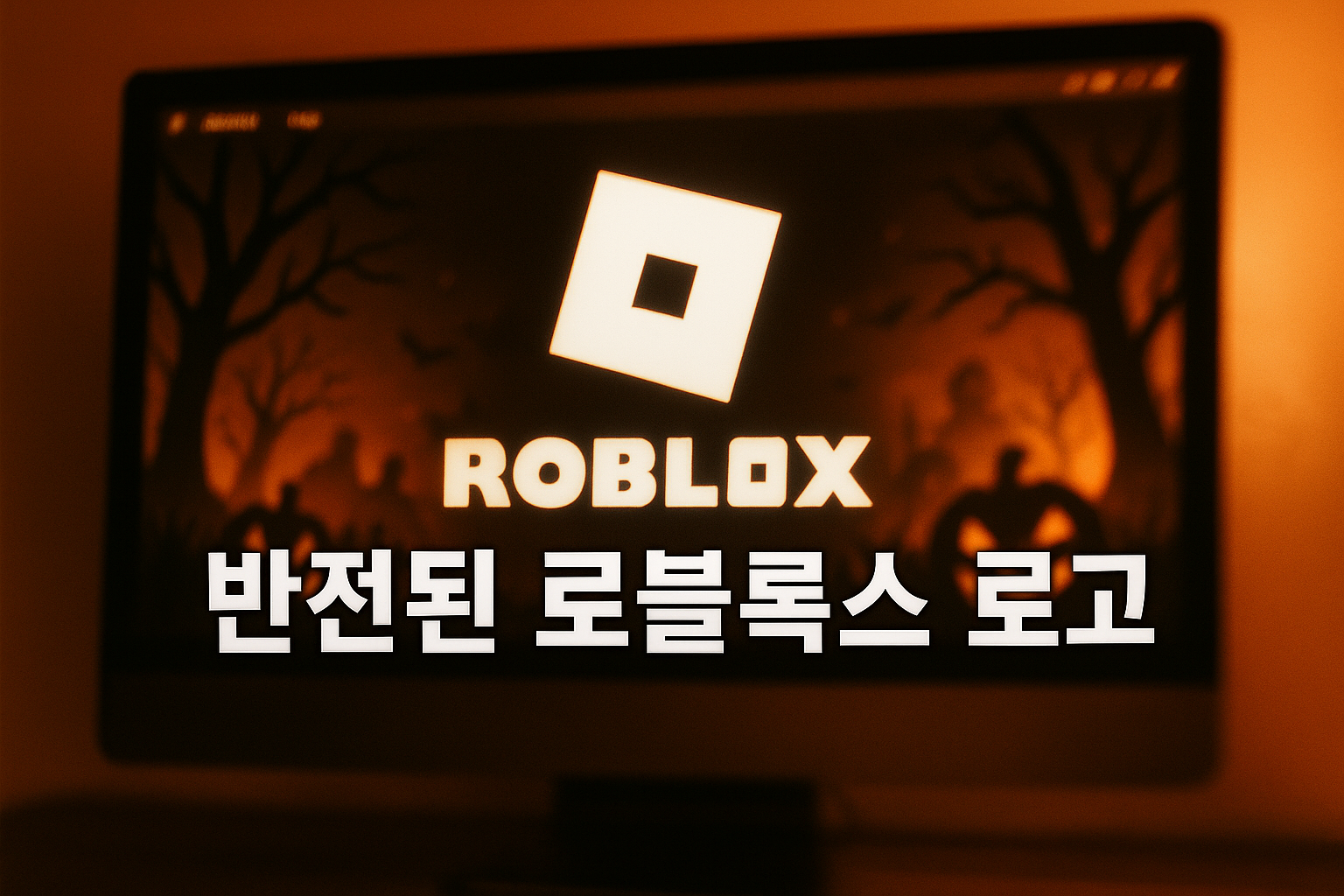 로블록스 로고가 주황색에서 검은색으로? 유저들 사이에서 '악마 버전' 로블록스 화제