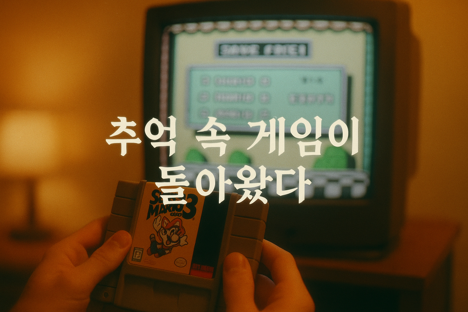 아내가 사준 레트로 콘솔로 10년 전 세이브 파일 발견한 남편의 감동적인 이야기