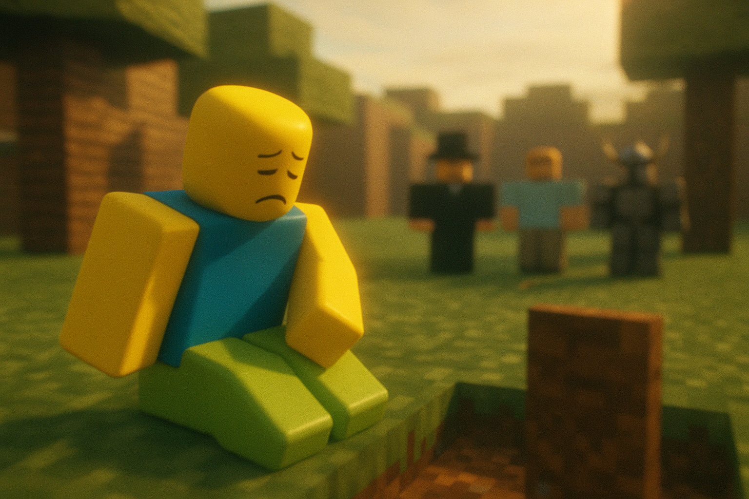 로블록스 유저들 '눈물바다'...노브 캐릭터 죽음에 추모 물결