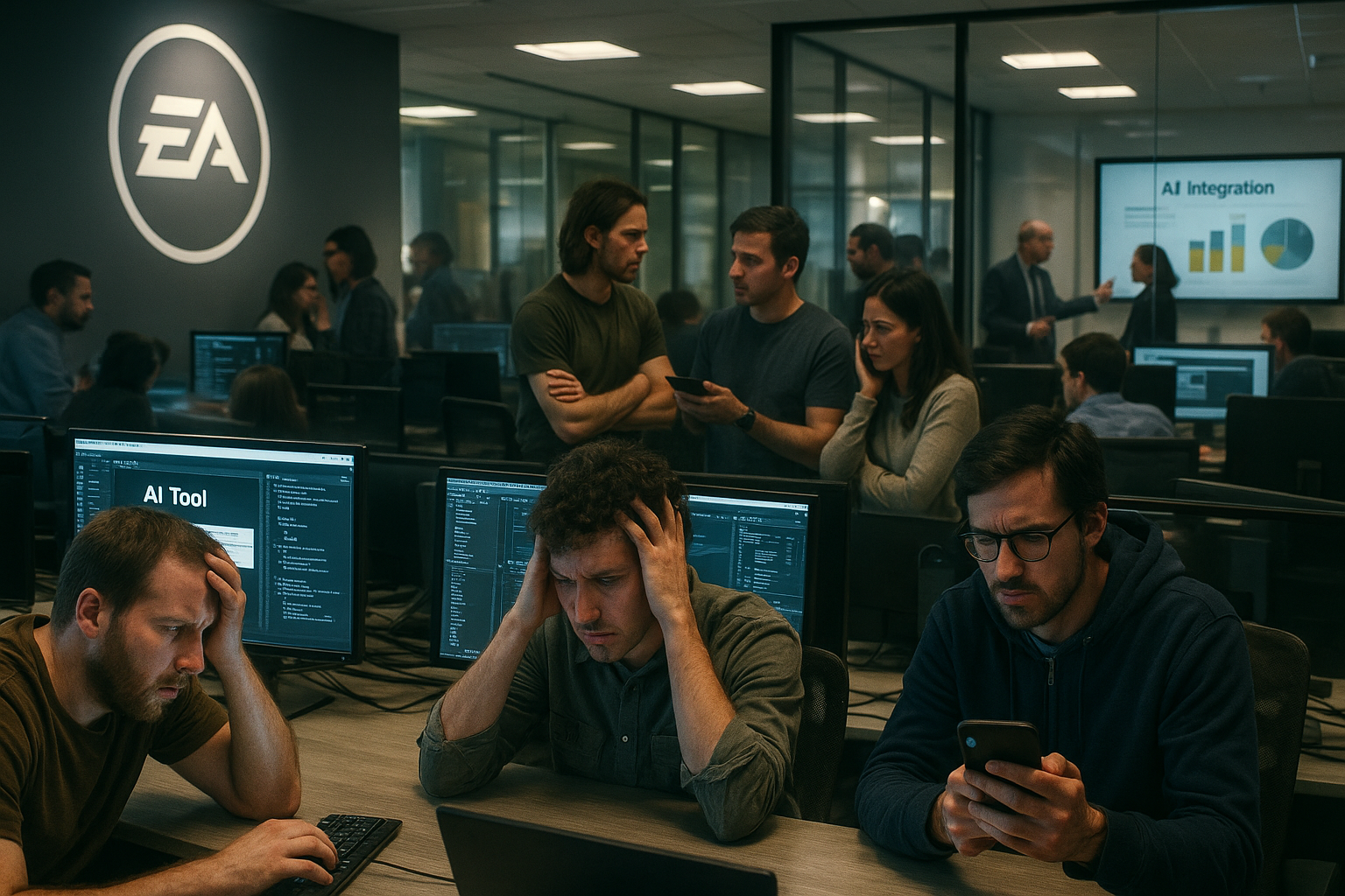 EA 직원들 발칵, AI 강제 도입에 '레이오프 핑계' 의혹 제기