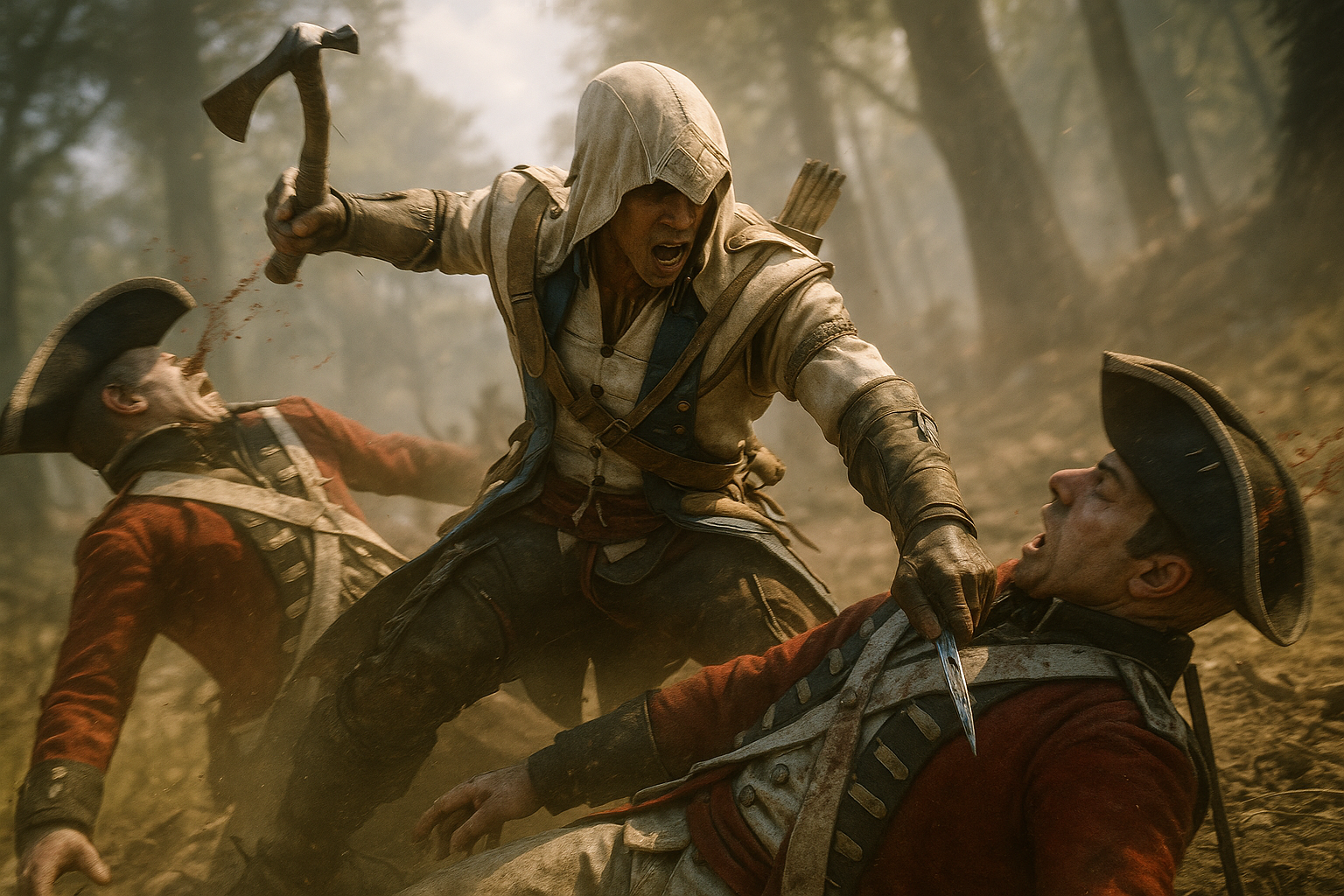 어쌔신 크리드 3 액션 재조명, 결국 데스몬드 죽인 게 큰 실수였다