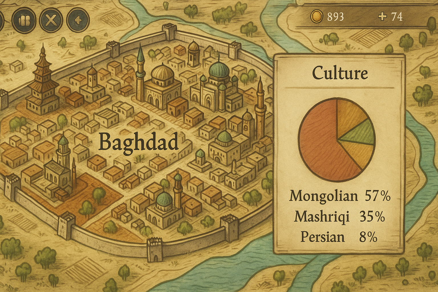 패러독스 게이머들 발칵, '바그다드가 78% 몽골인?' AI 문화 변환 시스템에 뿔났다