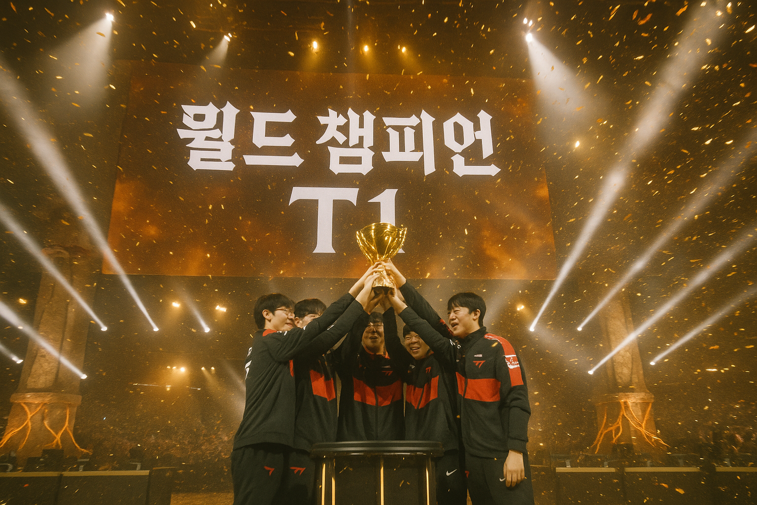 페이커, 결국 해냈다! T1이 2025 롤드컵 우승하며 전설 다시 한번 증명